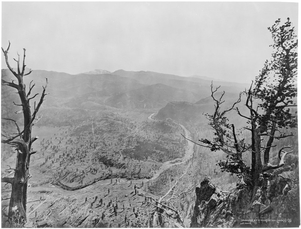 Mount Harvard and the Valley of the Arkansas - NARA - 517702