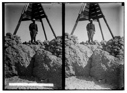 Mount Hermon, scene of the Transfiguration. Druse (i.e., Druze) guide on the summit LOC matpc.05564