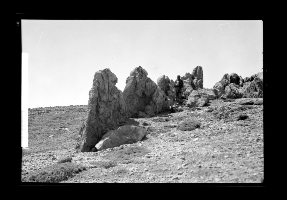 Mount Hermon, scene of the Transfiguration. Rock formations LOC matpc.22609