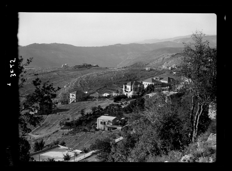 Mount Lebanon. Beirut. Aleih, Ras-el-Metn District. Aleih. Summer residences. View toward Brumanna LOC matpc.15441