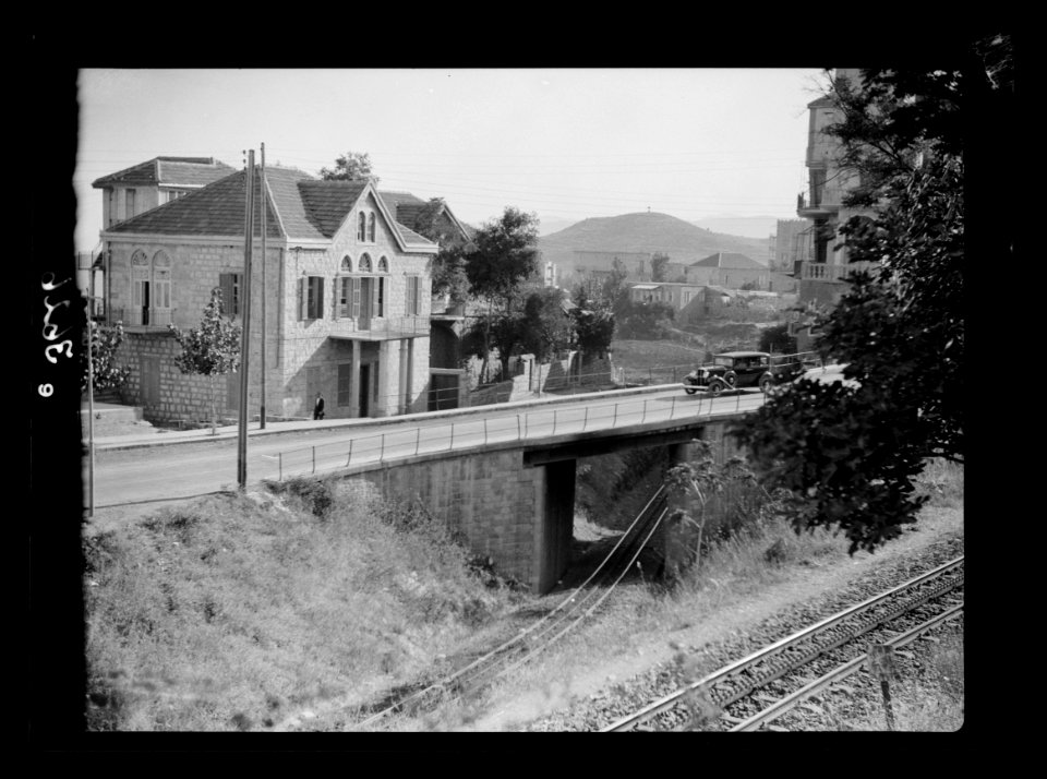 Mount Lebanon. Beirut. Aleih, Ras-el-Metn District. Aleih. The rail and motor road LOC matpc.15442