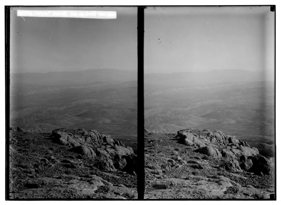 Mount Hermon, scene of the Transfiguration. View looking north from Hermon LOC matpc.05565