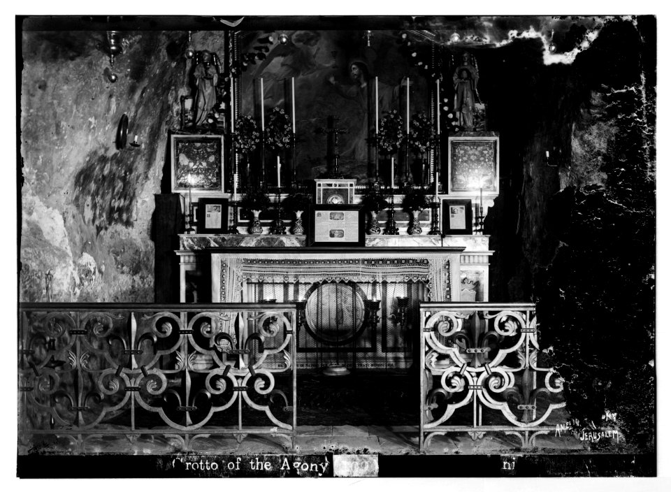 Mount of Olives (Jebel Et-Tur) etc. Grotto of Agony LOC matpc.07517