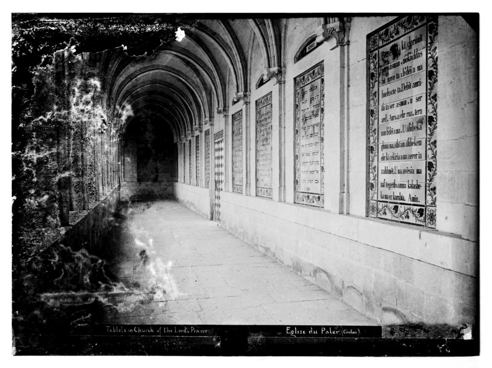 Mount of Olives (Jebel Et-Tur) etc. Tablets in Church of Lord's Prayer LOC matpc.07519