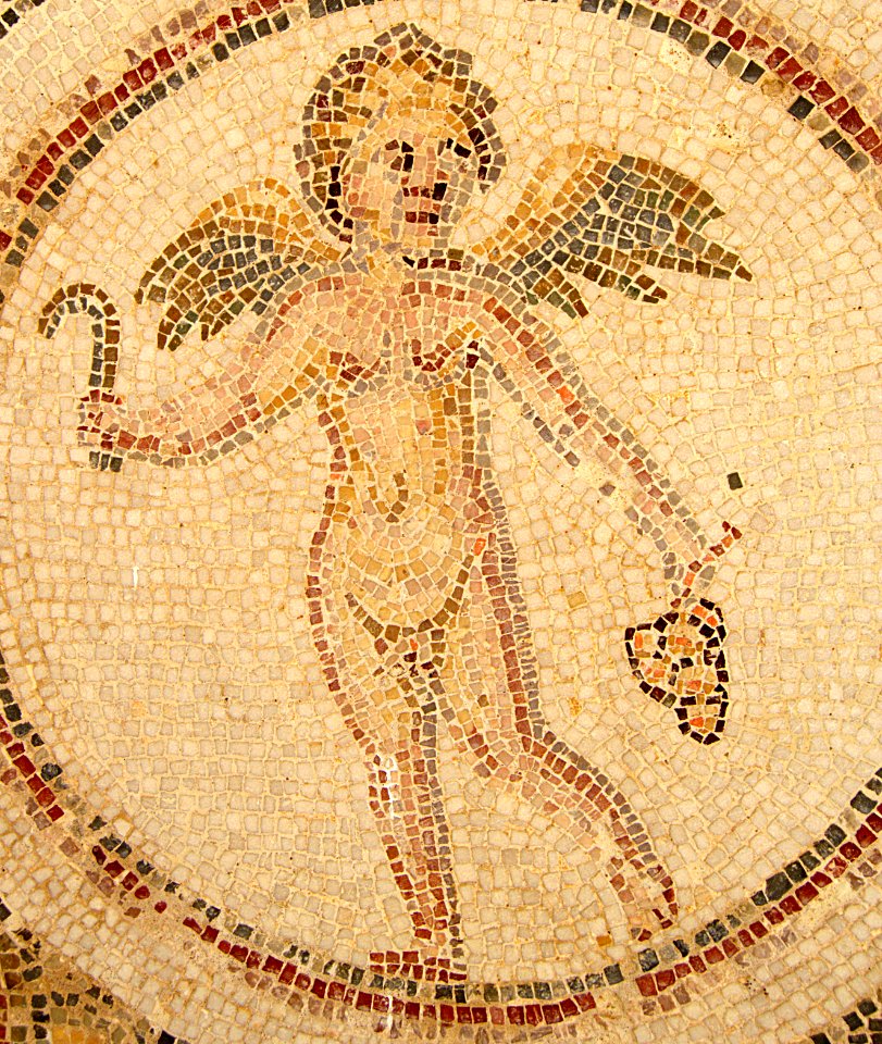 Mosaïque au musée de Lamta, juillet 2013 04