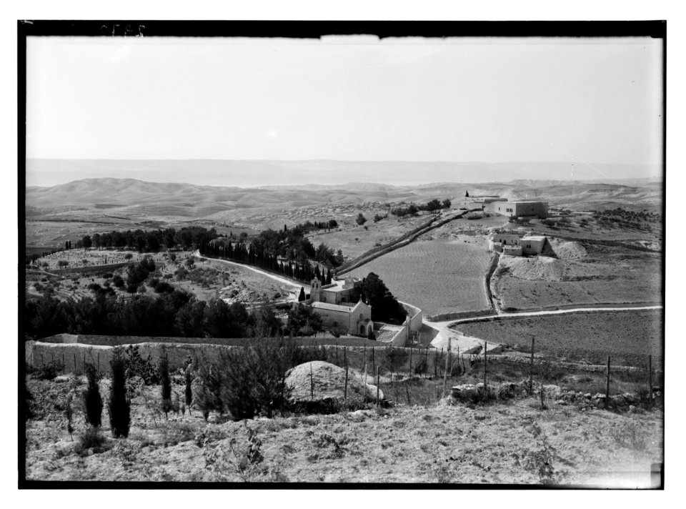 Mount of Olives and Gethsemane. Bethpage (i.e., Bethphage) from Olivet showing wilderness of Judea LOC matpc.02531