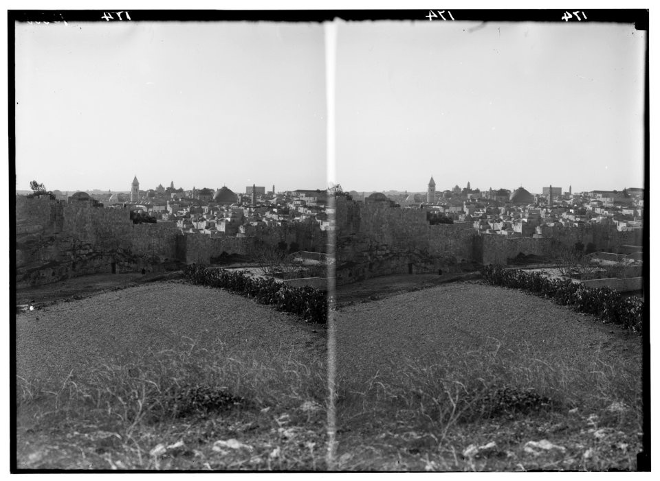 Mount of Olives, Bethany, etc. Jerusalem from Gordon's Calvary LOC matpc.00958