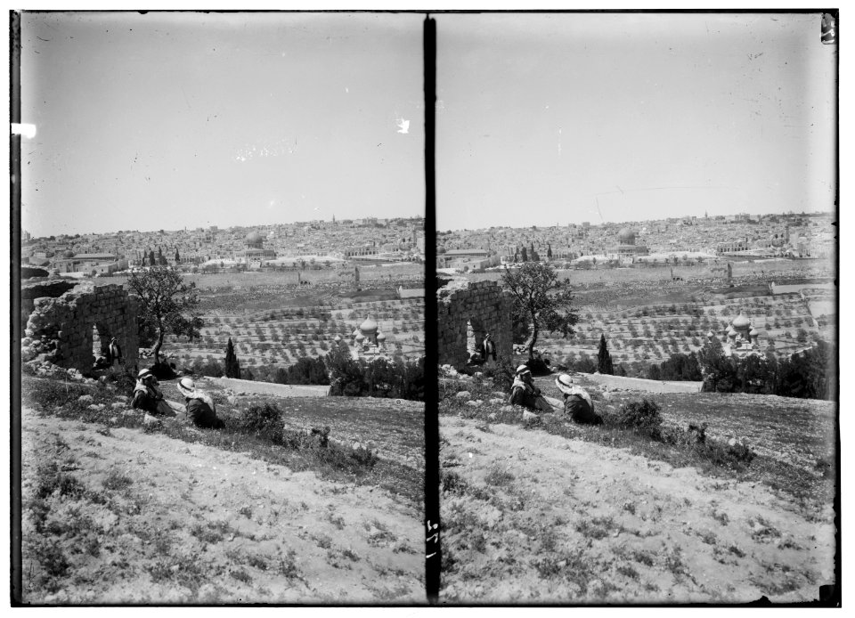 Mount of Olives, Bethany, etc. Jerusalem from Olivet LOC matpc.00956