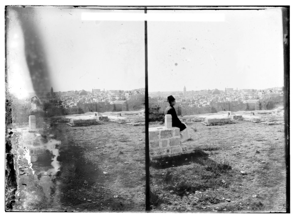 Mount of Olives, Bethany, etc. Jerusalem from Gordon's Calvary LOC matpc.07568