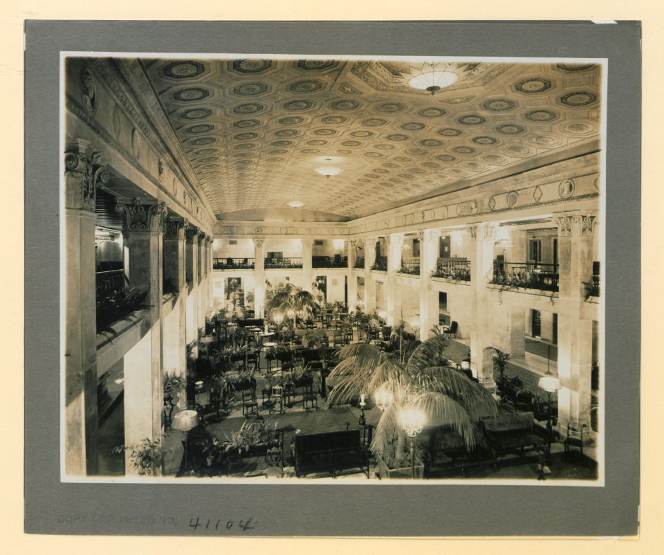 Mount Royal Hotel Lobby, looking north (HS85-10-41104) original