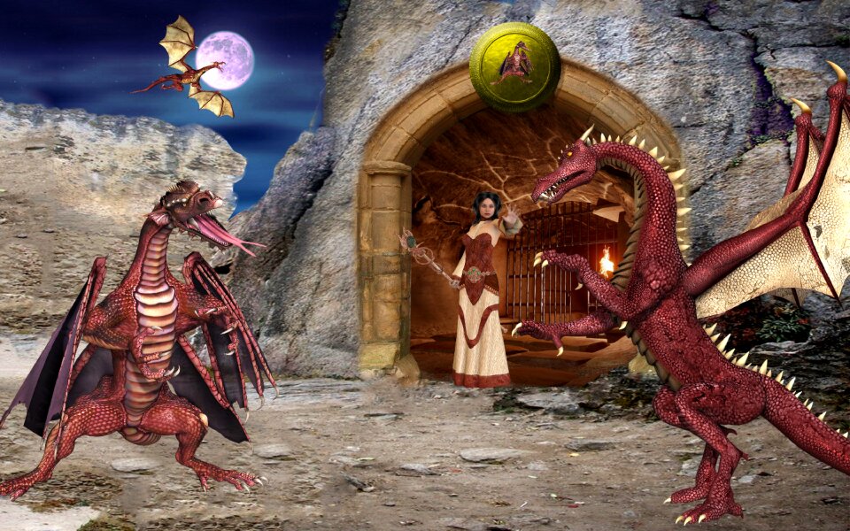 Cave mystical fairy tales