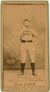 Mouse Glenn, Sioux City Team, baseball card portrait LCCN2008675204