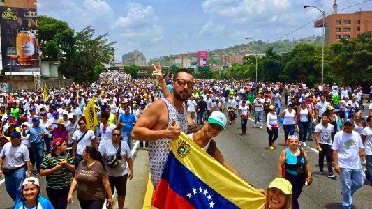 Mother of All Marches - Holding Flag