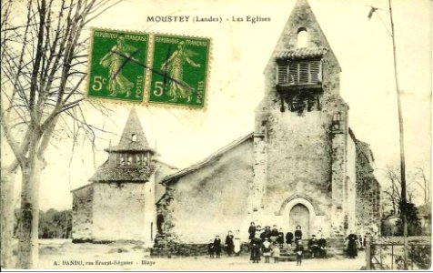 Moustey (Landes) - les deux églises 2