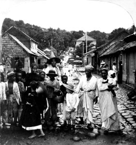 Mount Pelée 1902 refugees photo