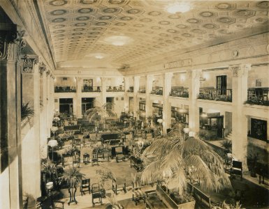 Mount Royal Hotel Lobby, looking south (HS85-10-41103)