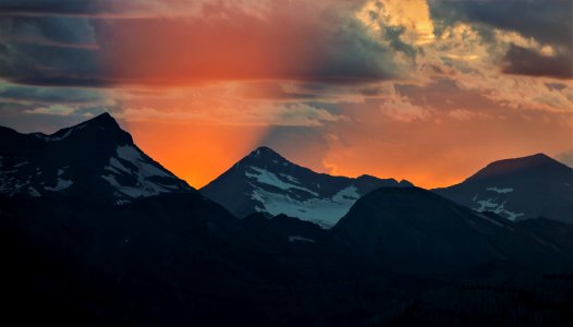 Mountain Range - Sunset photo
