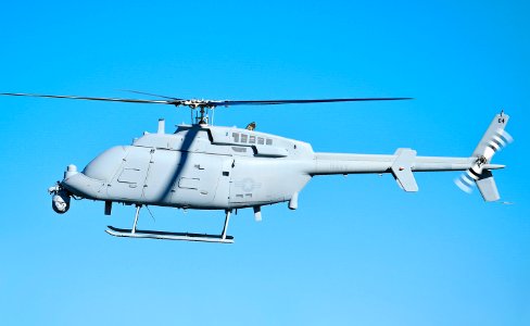MQ-8C Fire Scout flying over Webster Field Annex