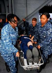 Mass-casualty exercise 130912-N-EC099-046