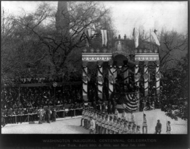 Massachusetts Cadets at Washington Inaugural Centennial Clelebration, New York City, April 29th & 30th, and May 1st, 1889 LCCN2002711792