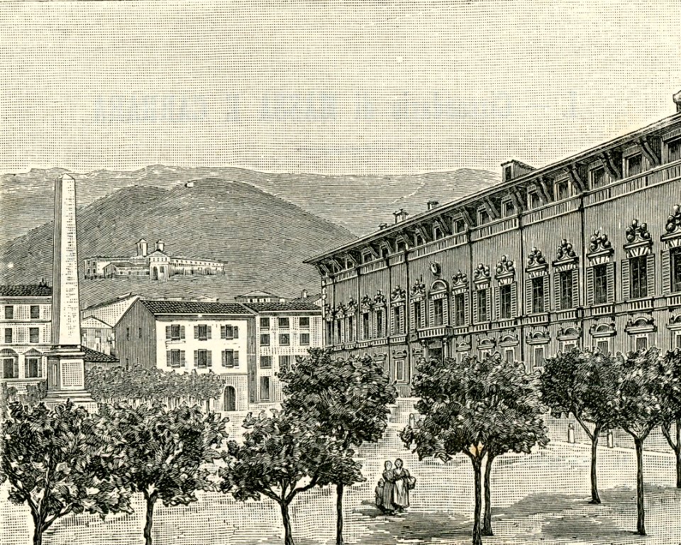 Massa Piazza degli Aranci e Palazzo ex Ducale