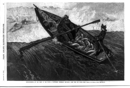 Massachusetts - on the crest of the wave - a Nantucket fisherman returning home with his catch LCCN99614026