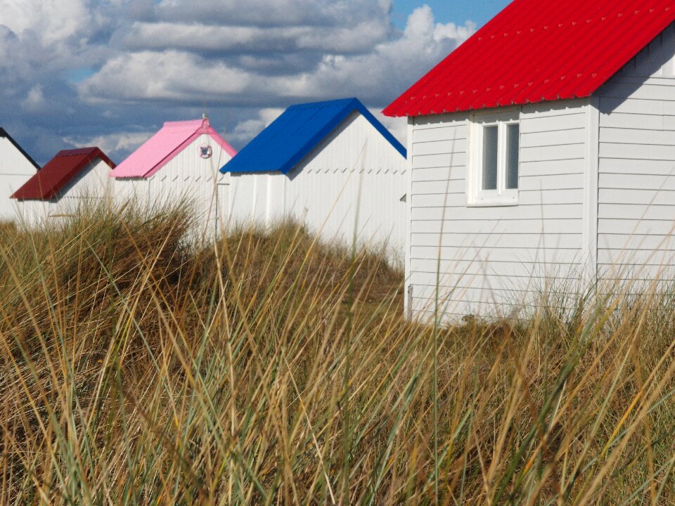 Sea dunes house in the dunes