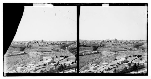 Mount of Olives, Bethany, etc. Jerusalem from Bethany Road LOC matpc.05099