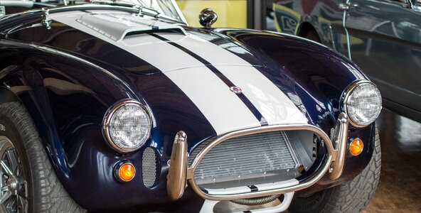 Oldtimer spotlight chrome