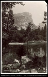 Mount Watkins and Mirror Lake, Yosemite Valley, Cal. C.R. Savage, Salt Lake.