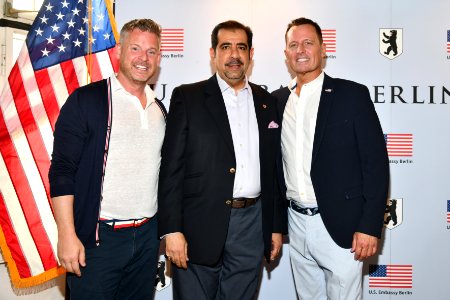 Matt Lashey, Abdullah Abdullatif Abdullah, and Richard Grenell, 4th of July 2019 in Berlin