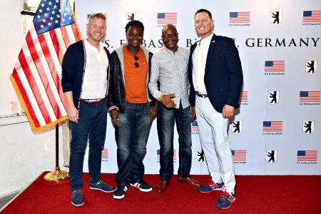 Matt Lashey, Anthony Mukwita, and Richard Grenell, 4th of July 2019 in Berlin