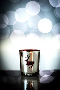 Christmas glass tealight