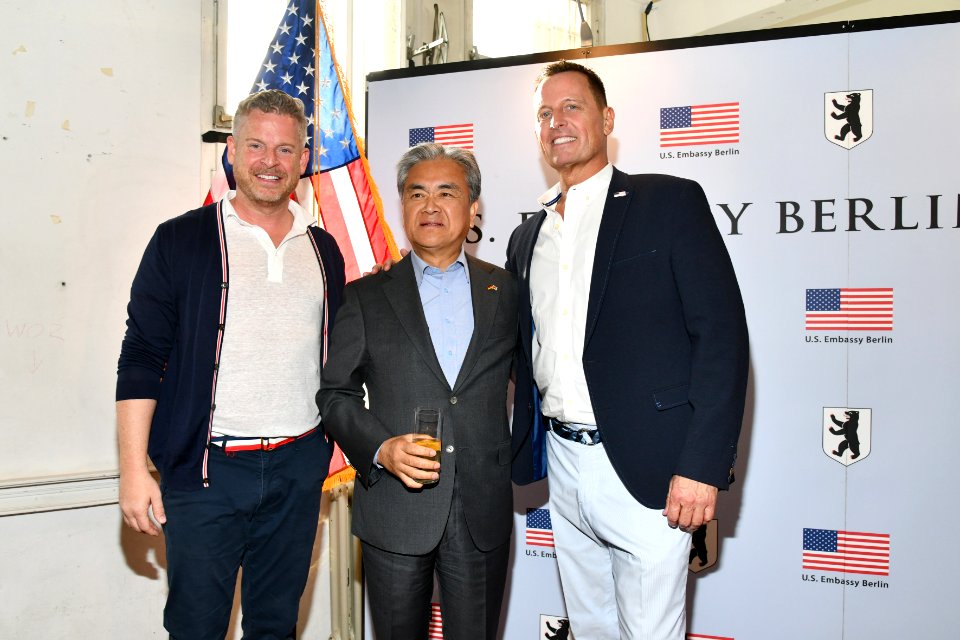 Matt Lashey, Bum Goo Jong, and Richard Grenell, 4th of July 2019 in Berlin