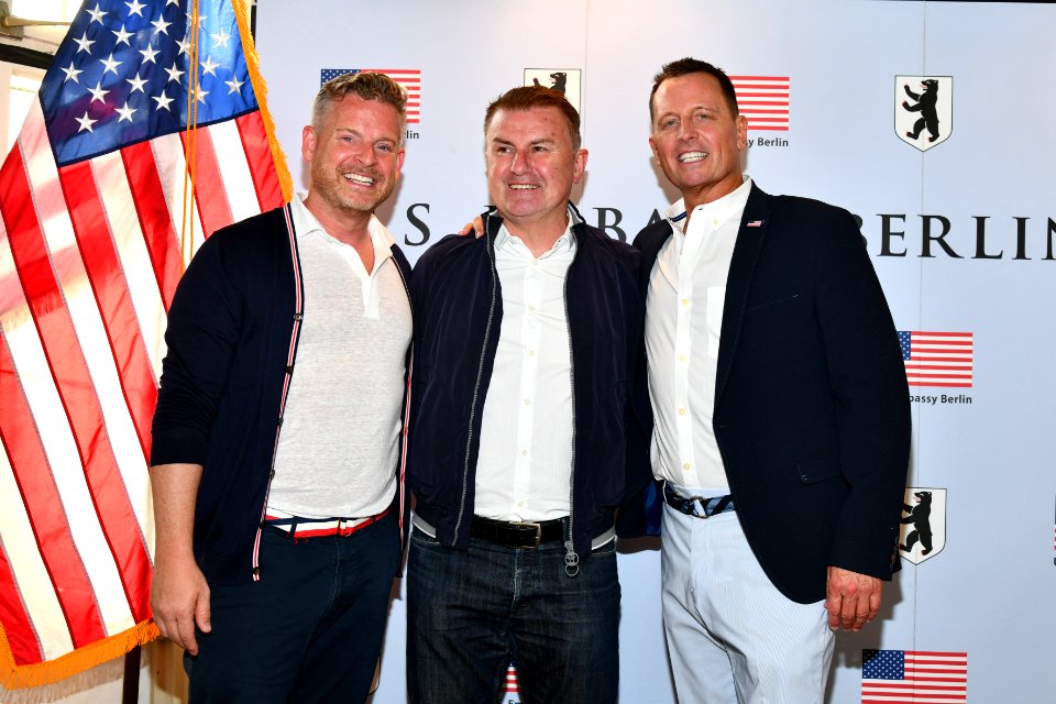 Matt Lashey, Franc But, and Richard Grenell, 4th of July 2019 in Berlin