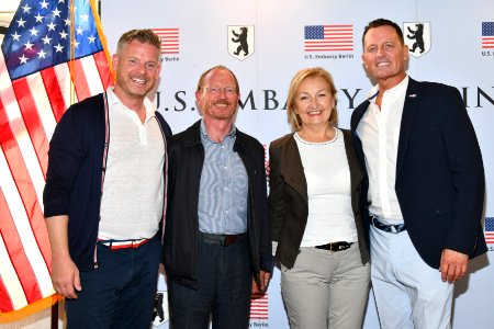 Matt Lashey, Jadranka Winbow, and Richard Grenell, 4th of July 2019 in Berlin