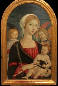 Matteo di Giovanni, Madonna col Bambino e due angeli