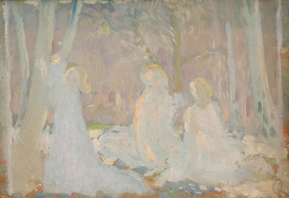 Maurice Denis-Figures in a Spring Landscape-Musée de l'Ermitage