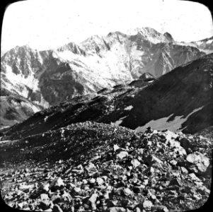 Massif de la Perdighero, vue prise de la moraine du Posets