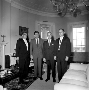 Matthew E. Welsh with John F. Kennedy