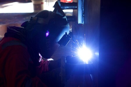 Industrial engineering welding photo