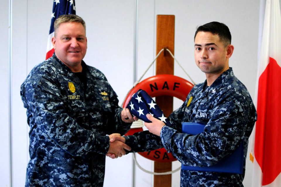 Master-at-Arms 2nd Class Anthony Lauersdorf's Reenlistment 160720-N-EC644-031 photo