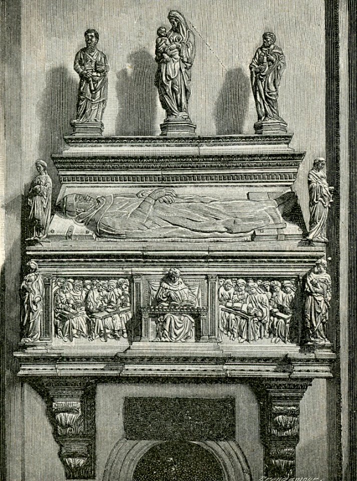 Mausoleo al giureconsulto Antonio Bentivoglio xilografia
