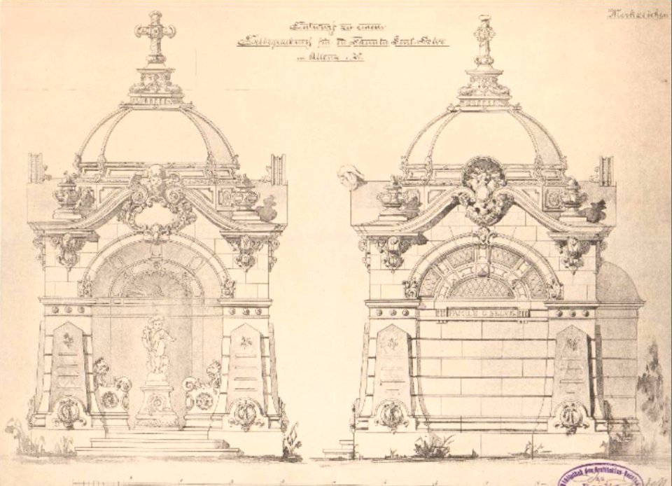 Mausoleum der Familie Selve - Entwurf Eduard Endell