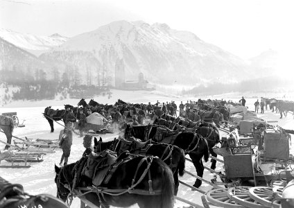 Material der Feldartillerie auf Schlitten - CH-BAR - 3239384