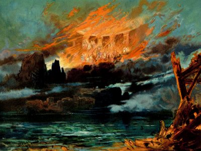 Max Brückner - Otto Henning - Richard Wagner - Final scene of Götterdämmerung - crop