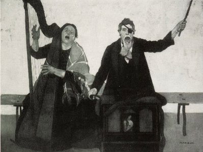 Max Buri - Höret diese Moritat. Gemälde