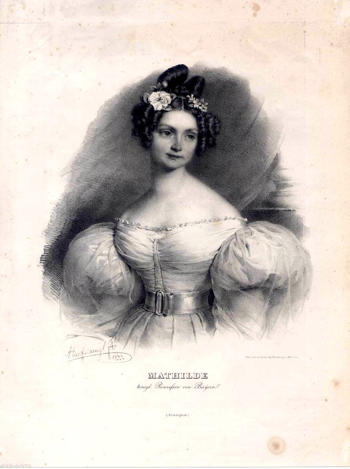 Mathilde, königliche Prinzessin von Bayern, 1833