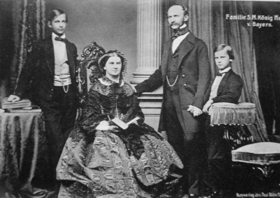 Maximilian II of Bavaria with his family