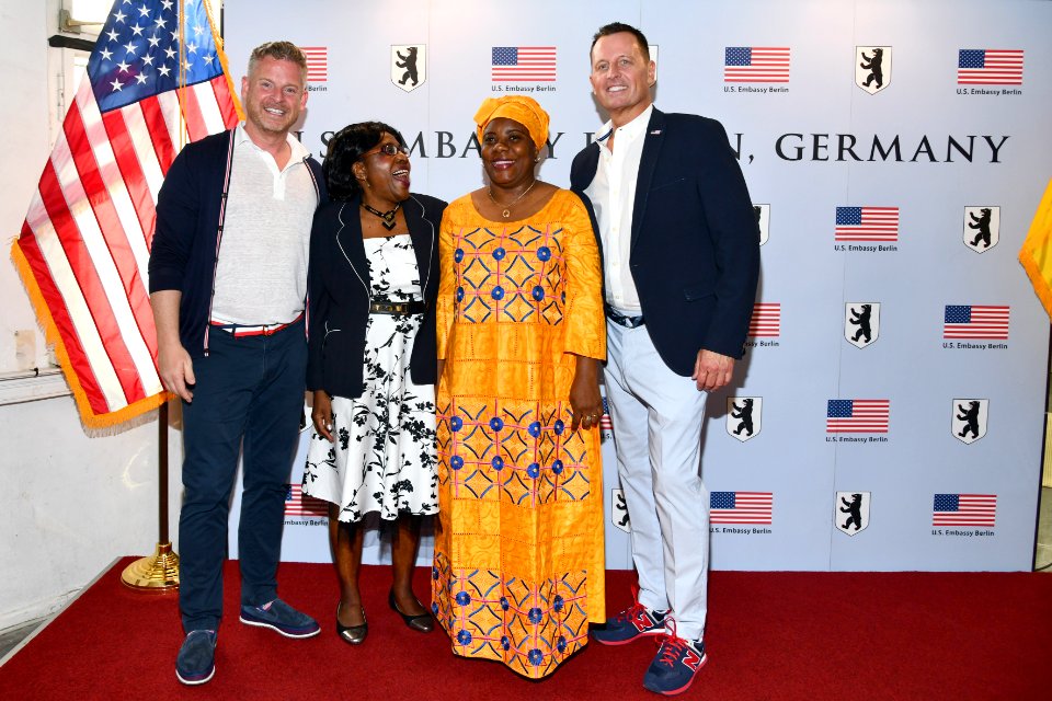 Matt Lashey, Else Nizigama Ntamagiro, and Richard Grenell, 4th of July 2019 in Berlin